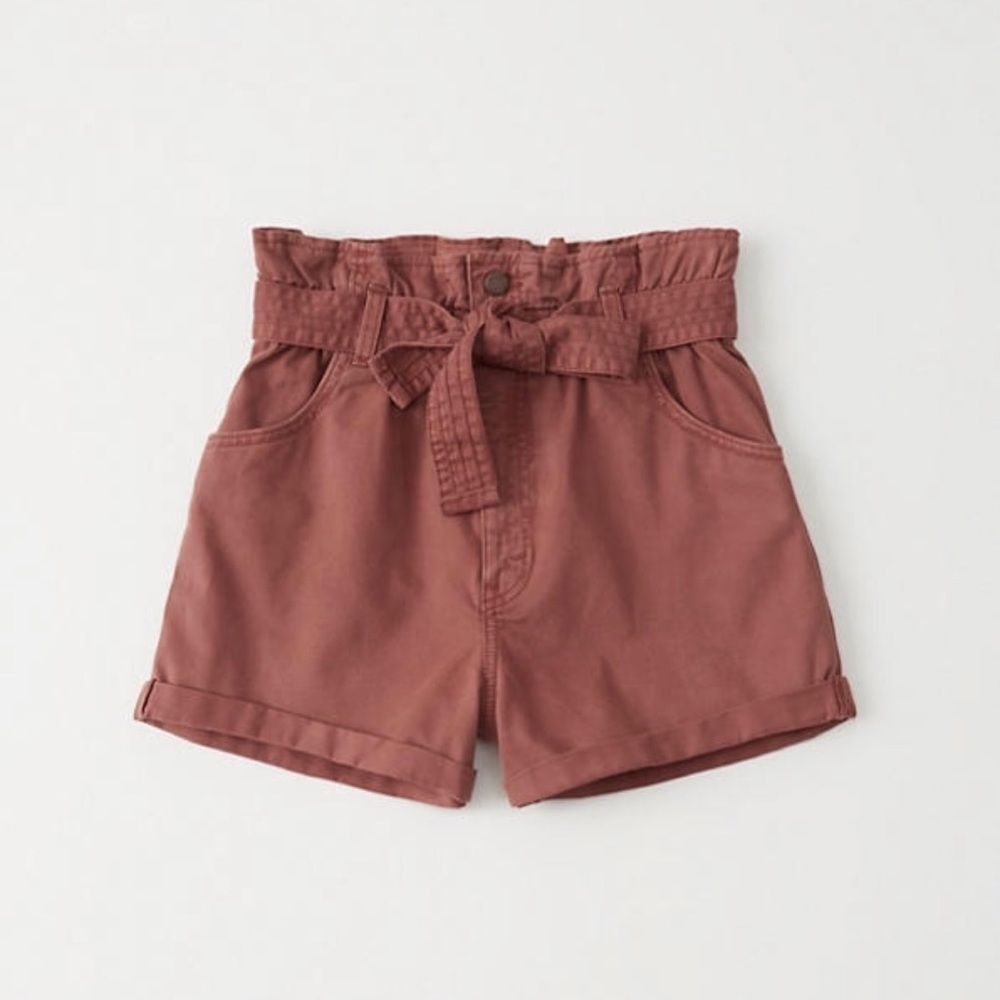 Abercrombie & Fitch Belted Twill Shorts